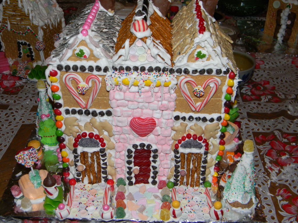 Gingerbread Townhouses Front View