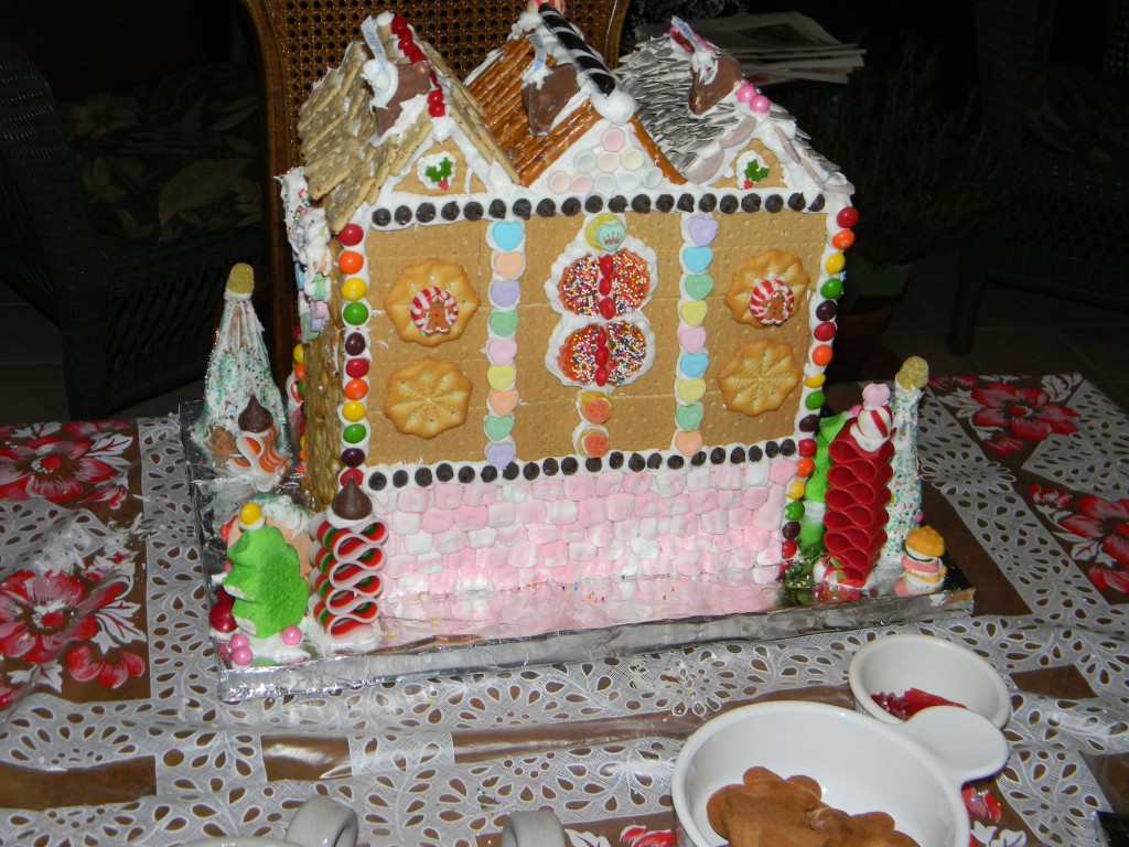 Gingerbread townhouse back