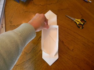 Step 5- How to make a candy box, 2nd fold