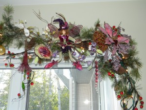 Christmas Decorations, magical fairy garland with crystalized fruit-right