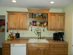 Decorating Above Kitchen Cabinets, before picture