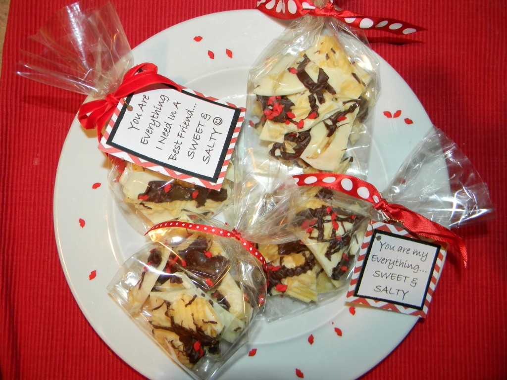 Potato Chip Bark and Valentine Packaging