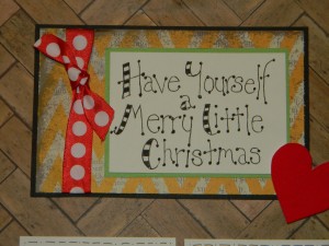 Christmas Scrapbook Layouts, Let Your Heart Be Light Title