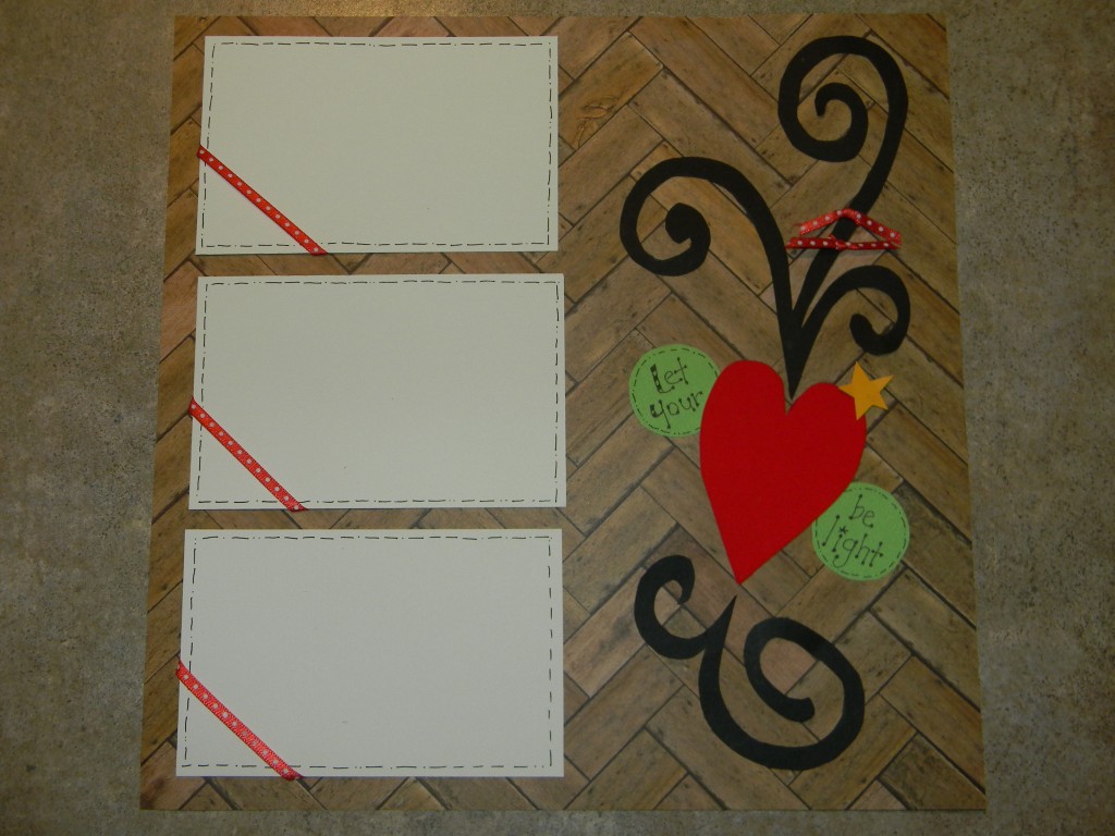 Christmas Scrapbook Layouts, Let your heart be light page 2