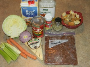 Sausage Cabbage Soup Ingredients