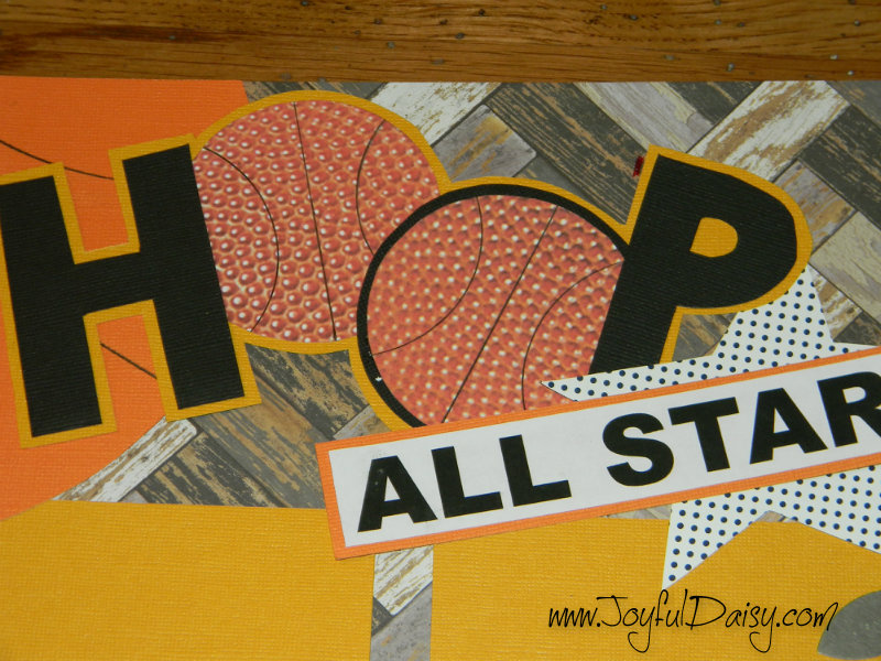 basketball scrapbook layout, basketball pages