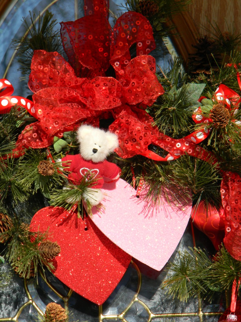 Valentine Decoartions, close up wreath