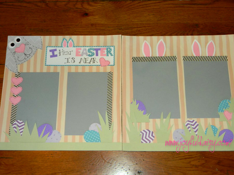 Easter Bunny Scrapbook layout