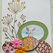 rubber stamped cards, Easter