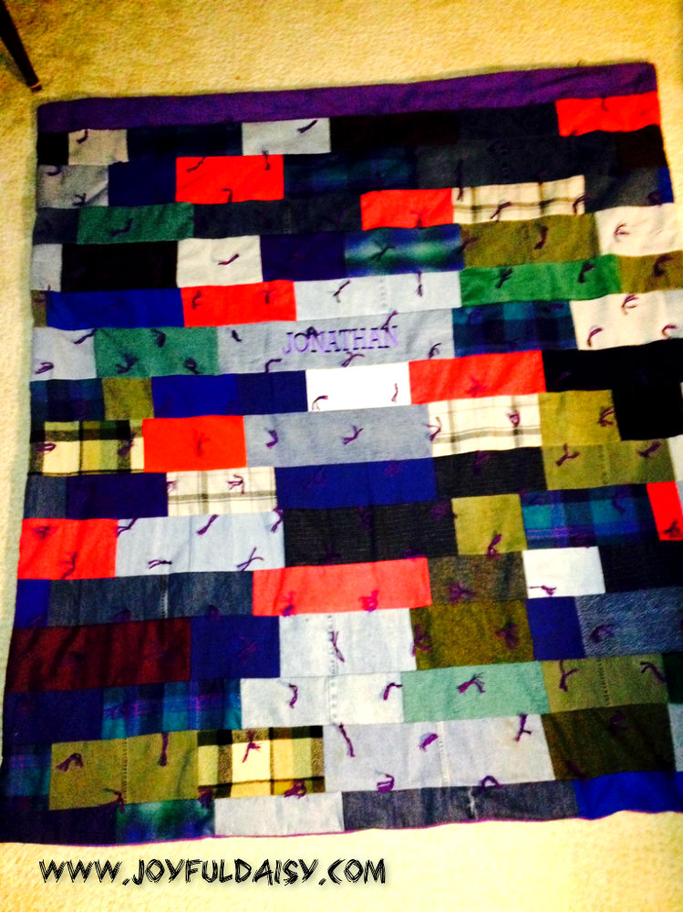 recycled jean quilt