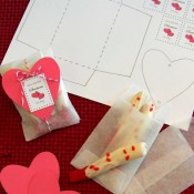 red licorice, white chocolate, white chocolate dipped licorice, handmade envelopes, valentines