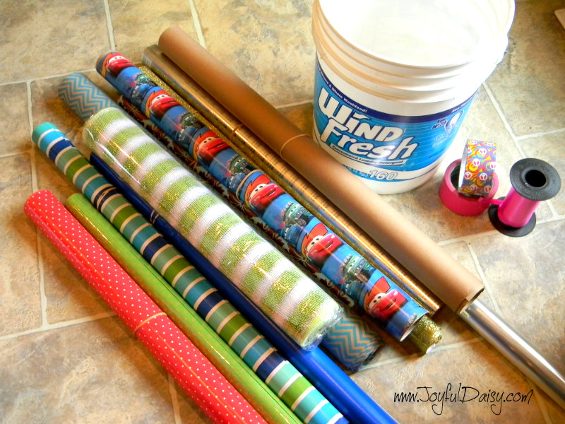 simple wrapping paper organization