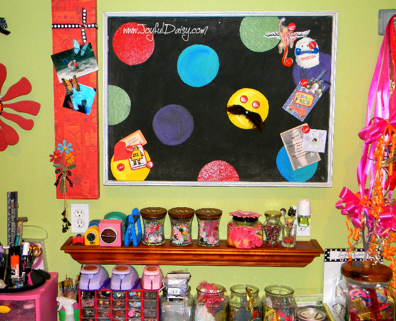 craft room bulletin board makeover overview