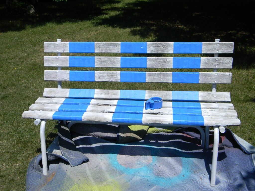 striping a bench