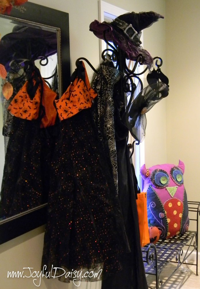 Halloween decorations costume coat rack