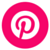 pinterest circle icon pink