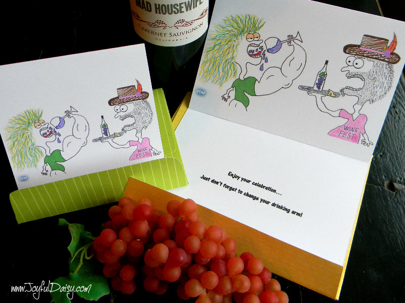 wine birthday cards
