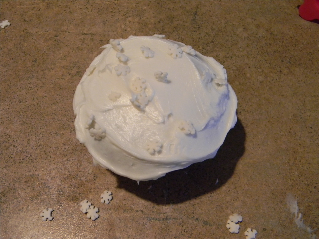 Snowflake cupcake