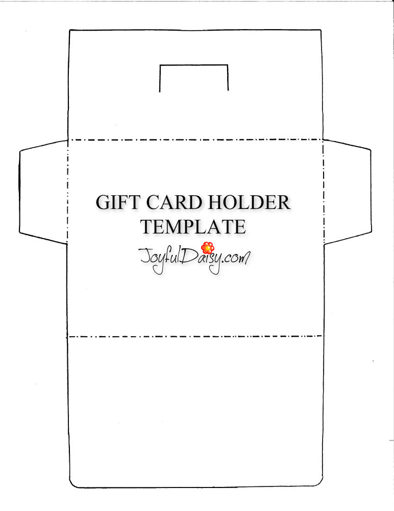 Free Printable Gift Card Holder Template Printable Templates