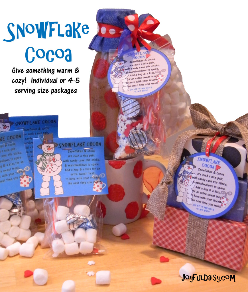 Snowflake Cocoa Handmade Gifts and Packaging