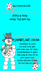 snowflake cocoa label IN COLOR WATERMARKED
