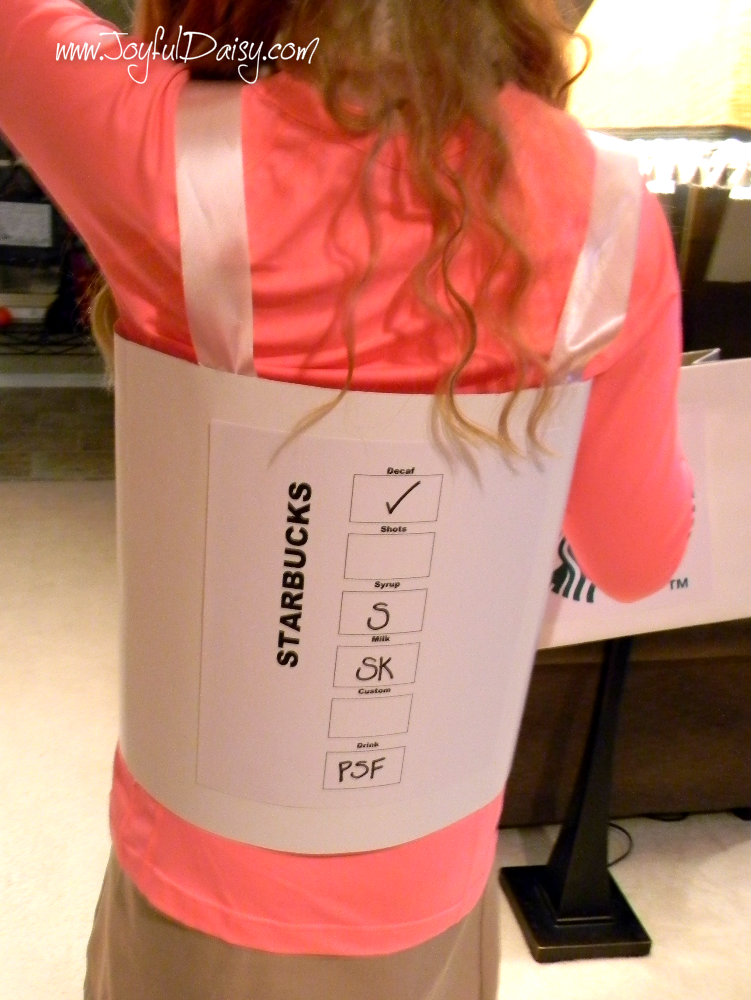 starbucks latte costume