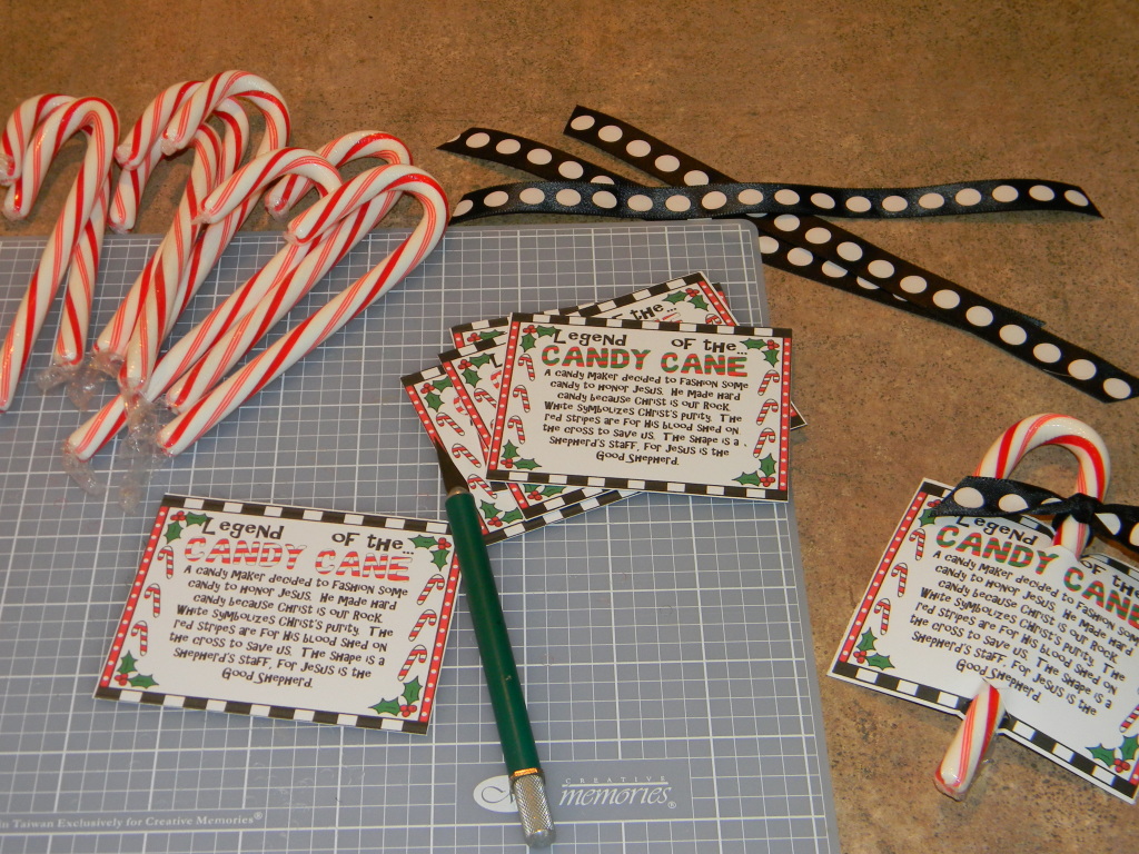 legend of the candy cane crafts