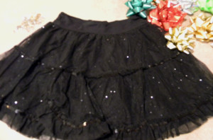 bow skirt before picture