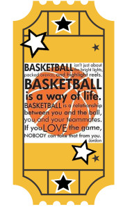 basketball ticket gift tags