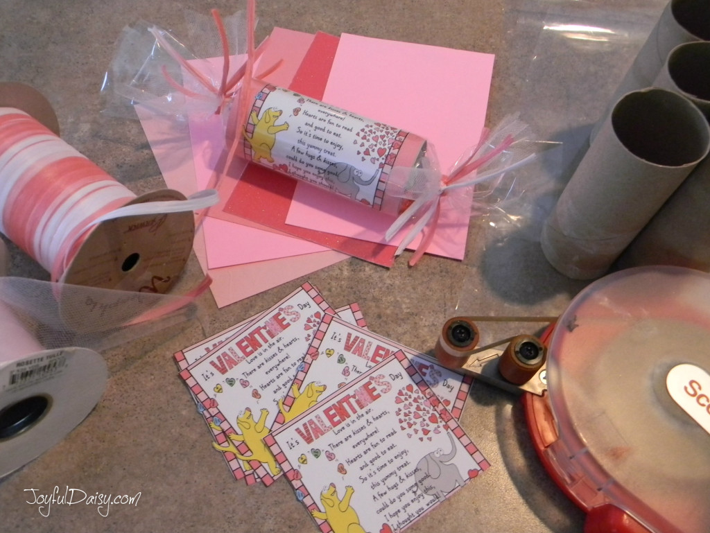 craft supplies for valentine treats