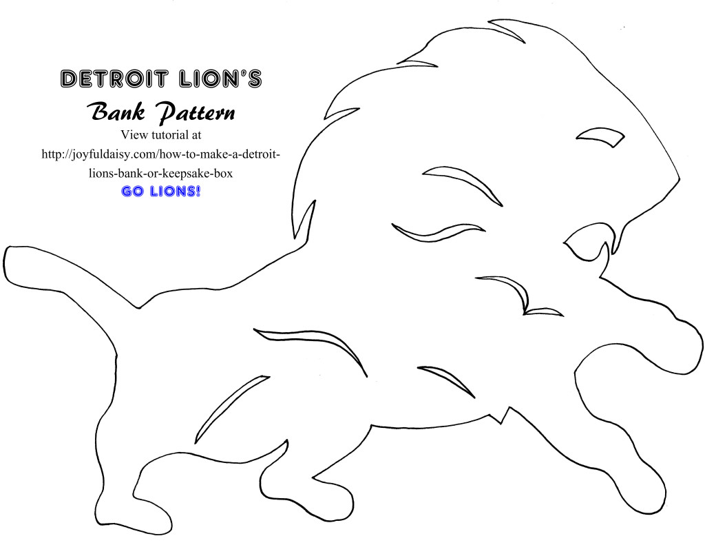 detroit lions bank pattern