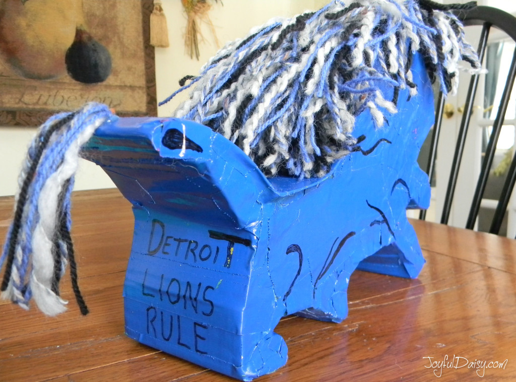 homemade detroit lions box