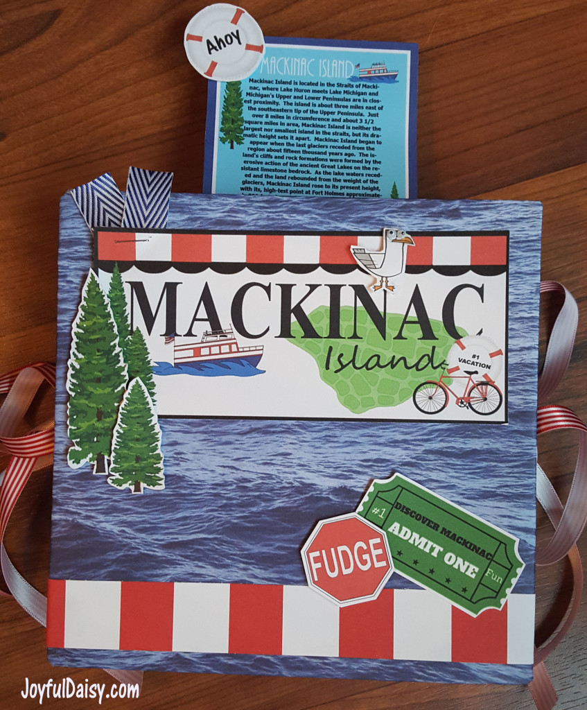 Mackinac Island Scrapbook Cover
