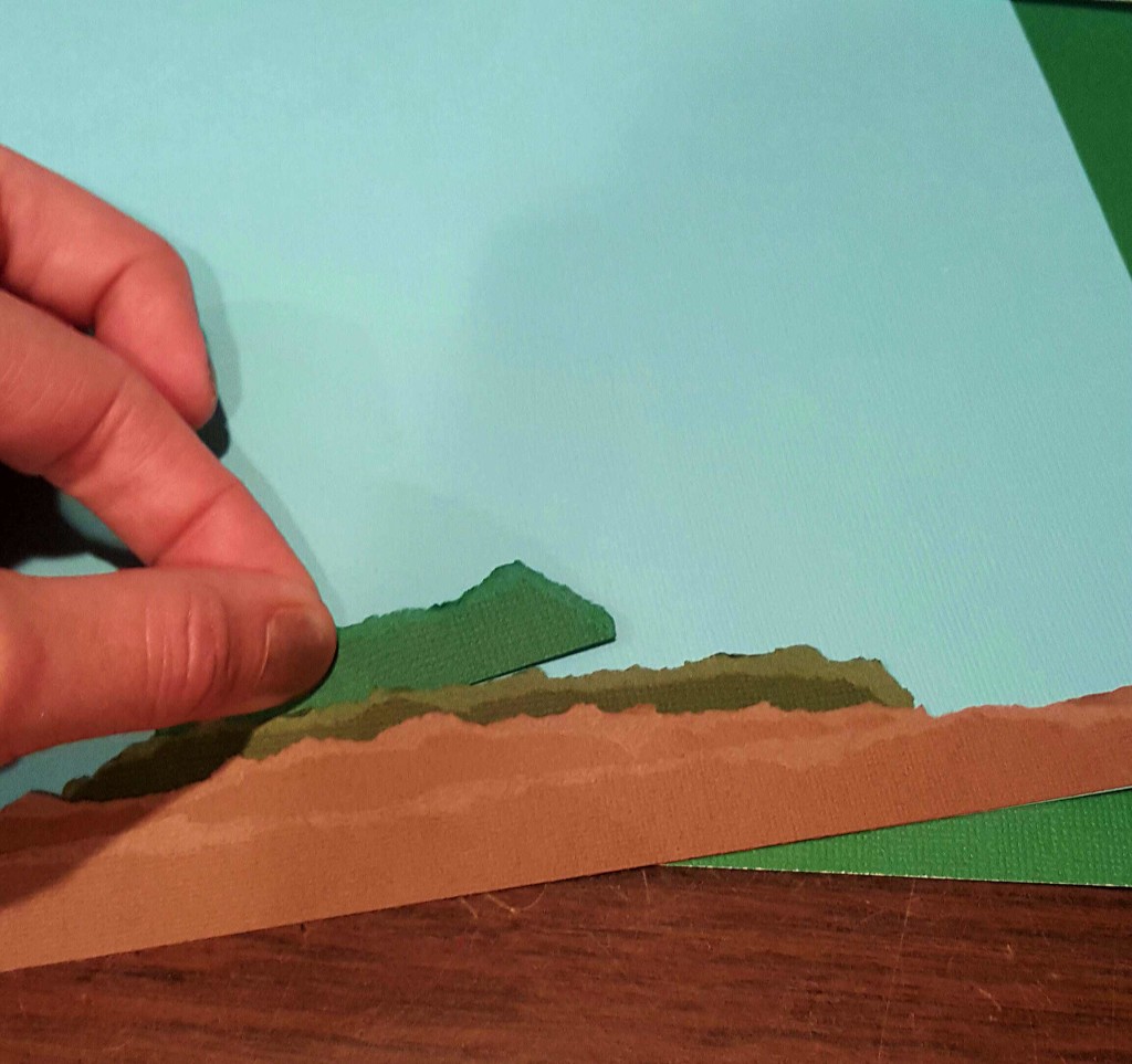 how to tear paper to look like mackinac island