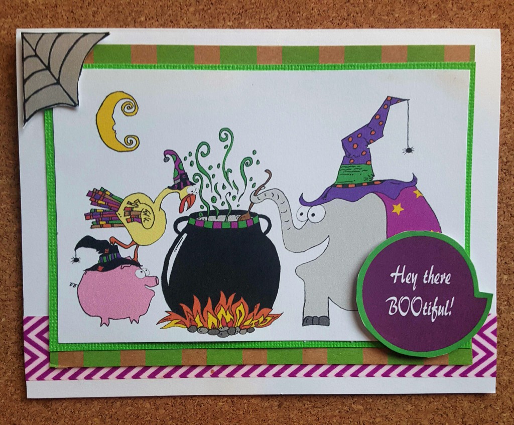 Animal Friend Witches Halloween Card