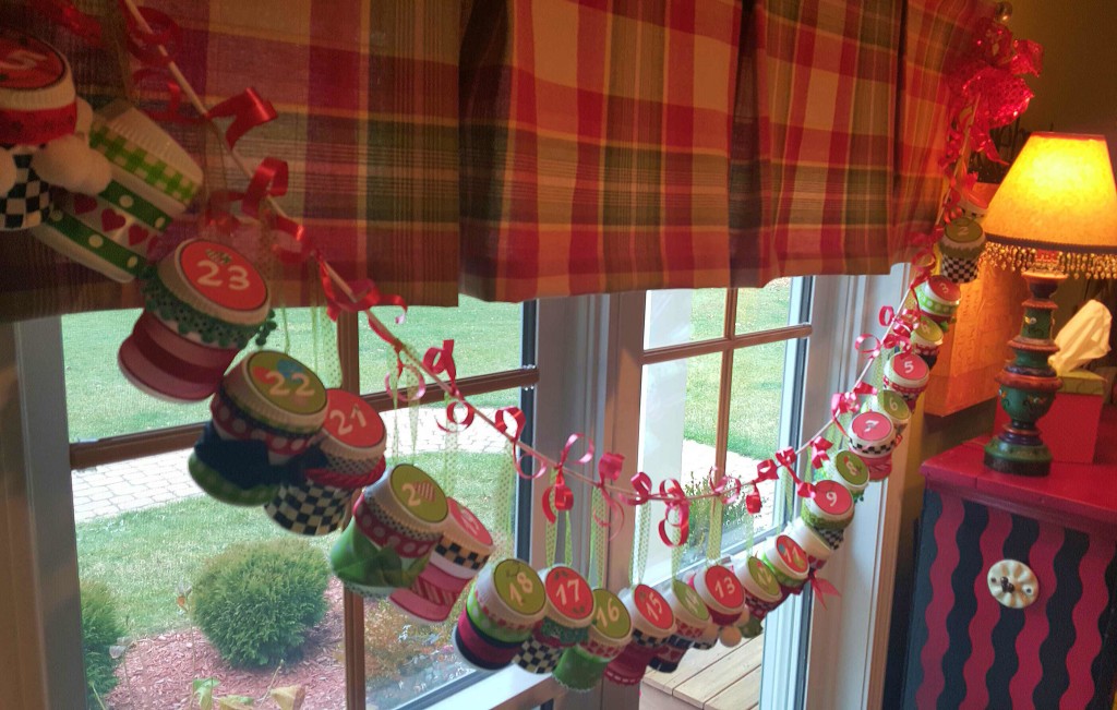 HOW TO MAKE AN ADVENT CALENDAR Out Of Recycled Gum Containers 