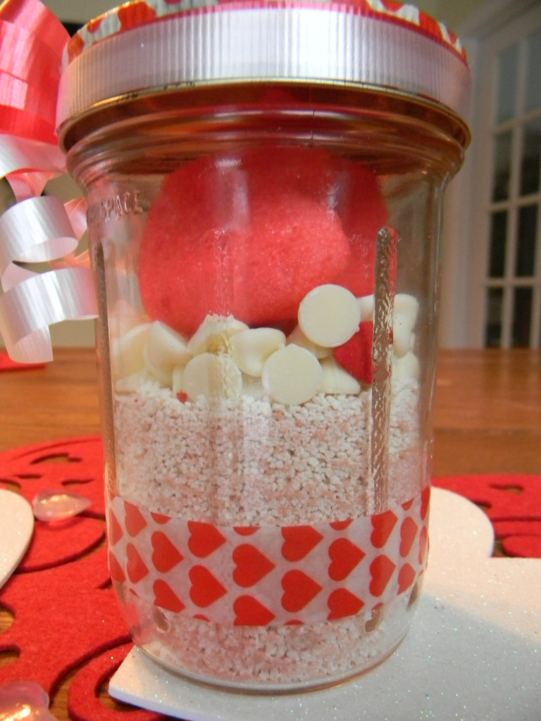 valentines cocoa jar layers 2 person