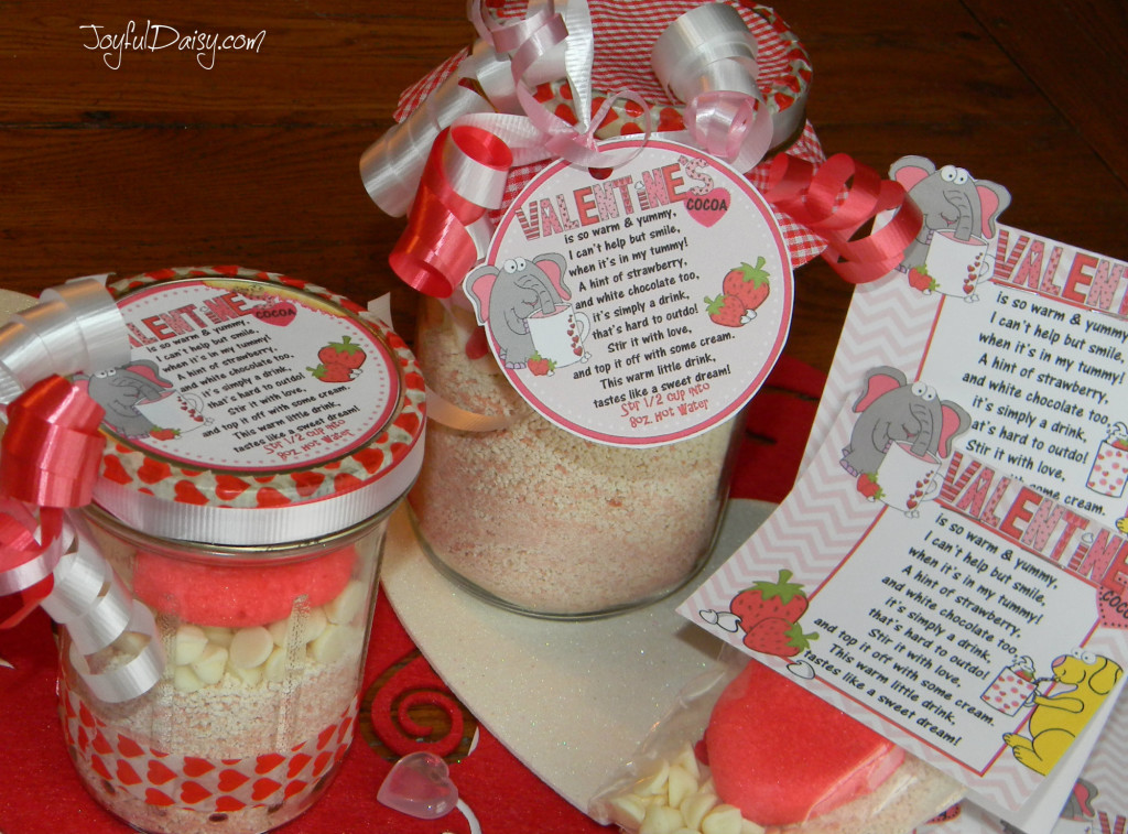 valentines cocoa tags and labels