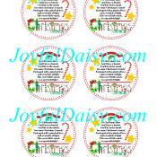 Christmas Crunch Large Round Labels WATERMARKED